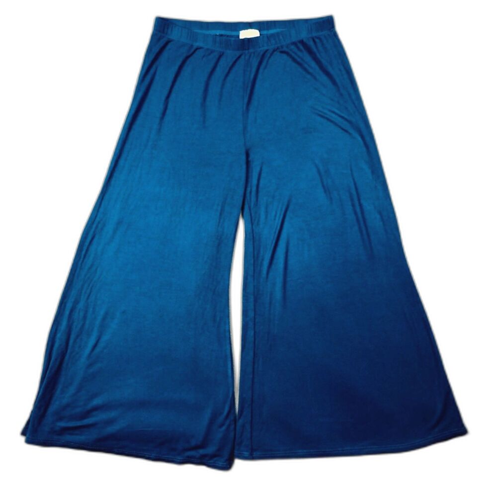 Iconic Luxe Wide Leg Culottes Pants Lounge Capri M